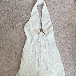 Cult Gaia Cream Halter Dress